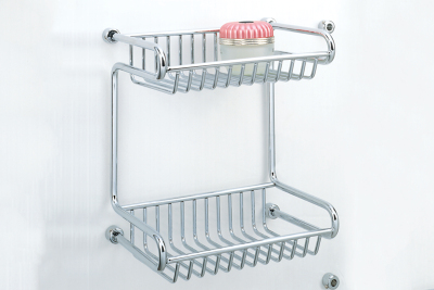 2 layer stainless steel shower rack SYJ107B