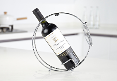 Portable countertop wine bottle rack BJ006E