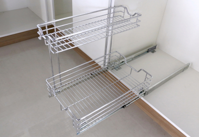 Soft-closing kitchen basket PTJ026G for cabinet