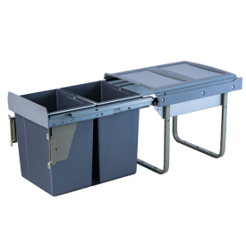 Garbage can (2x20L) sliding waste bins CLG027B